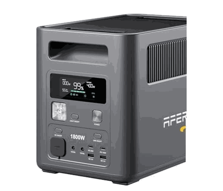 AFERIY 1800W – tragbare Powerstation mit 1.024 Wattstunden Kapazität und 1.800 Watt Dauerleistung