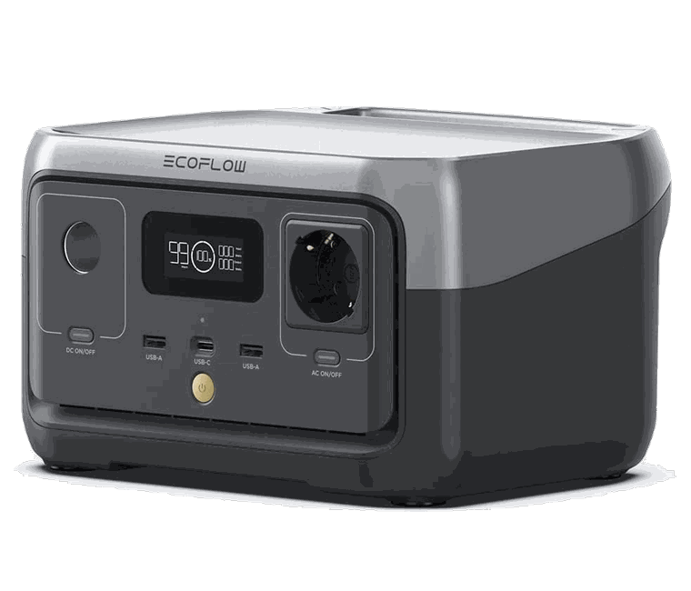 EcoFlow RIVER 2 Powerstation 256 Wh – Powerstation mit 256 Wattstunden und 300 Watt Dauerleistung
