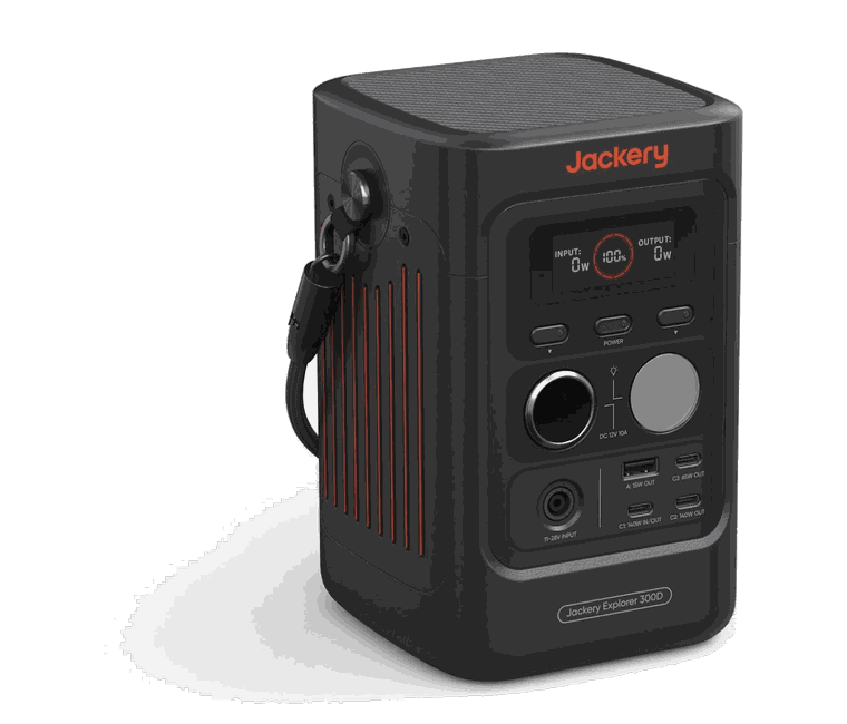 Jackery E300D – Powerstation mit 288 Wattstunden und 300 Watt Dauerleistung