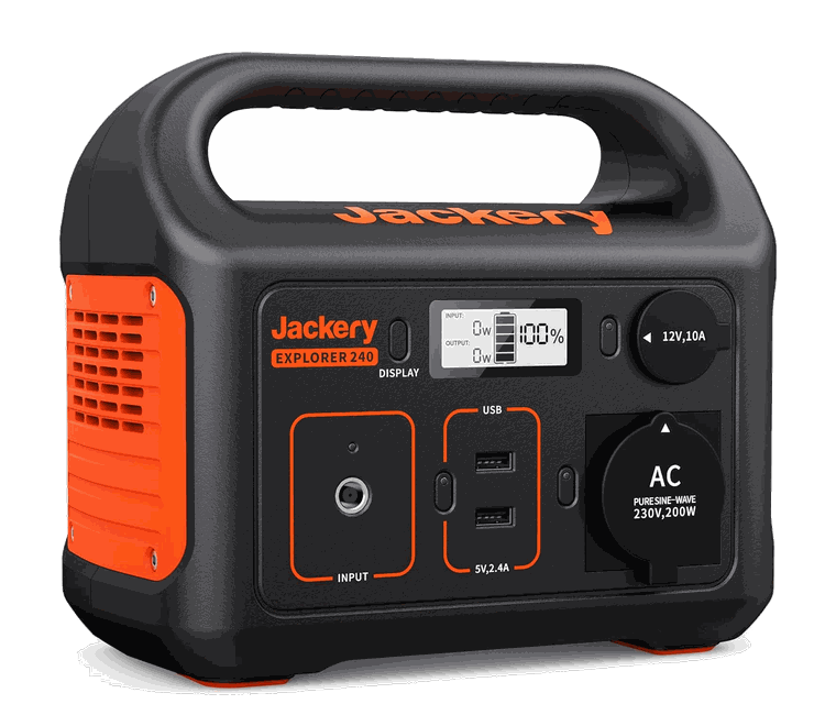 Jackery Explorer 240 – Powerstation mit 240 Wattstunden und 200 Watt Dauerleistung