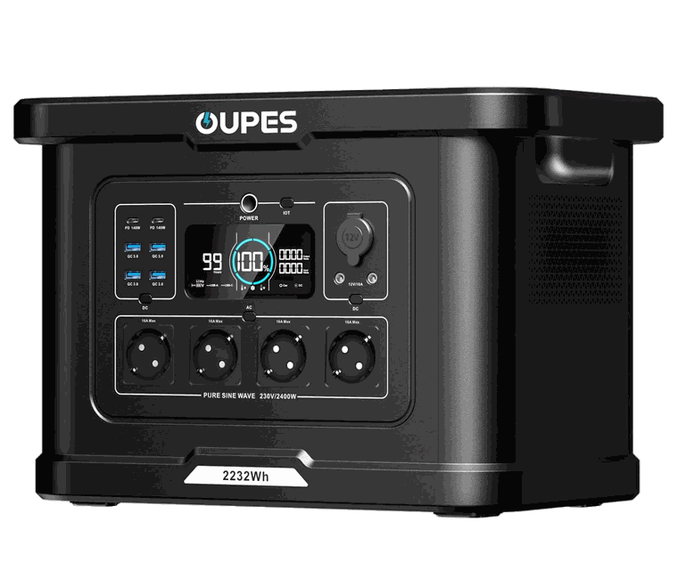 OUPES Exodus 2400 – Powerstation mit 2.232 Wattstunden und 2.400 Watt Dauerleistung